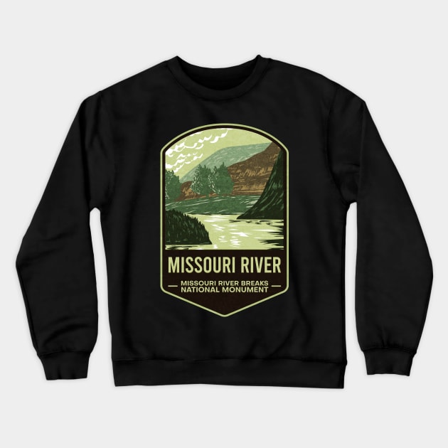 Missouri River Breaks National Monument Crewneck Sweatshirt by JordanHolmes